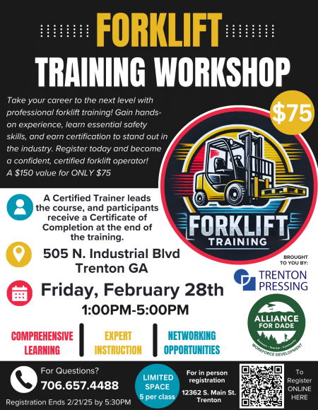 Forklift Training Flyer 2025